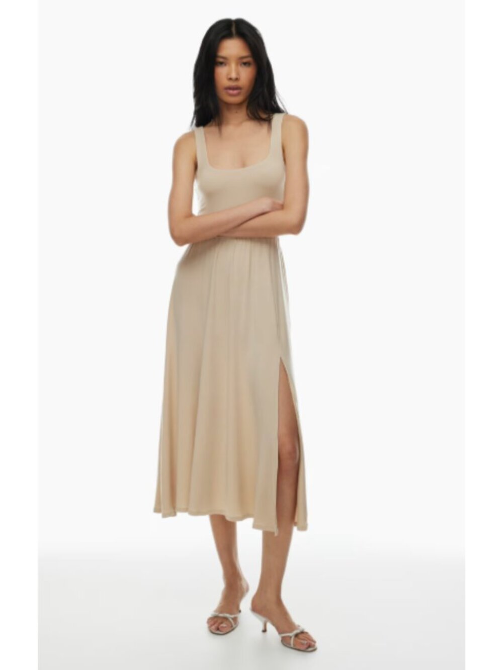 MUTED ROSE Wilfred Market Slit Midi Dress